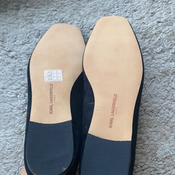 Karl lagerfield square toe flats size 9.5 .. brand new - Picture 4 of 4